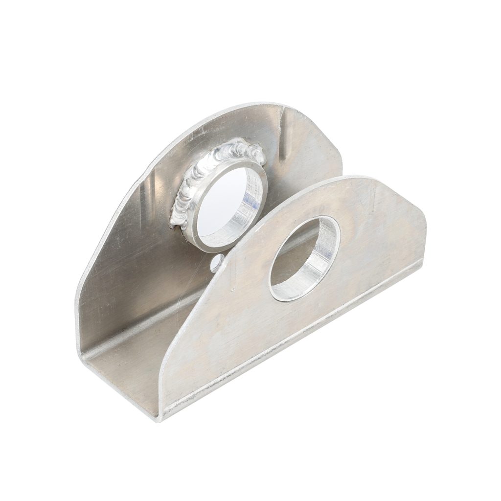 Welded Aluminum U-Bracket with Machined Bushing Sleeves